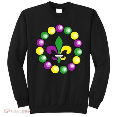 Mardi Gras Beads Sweatshirt