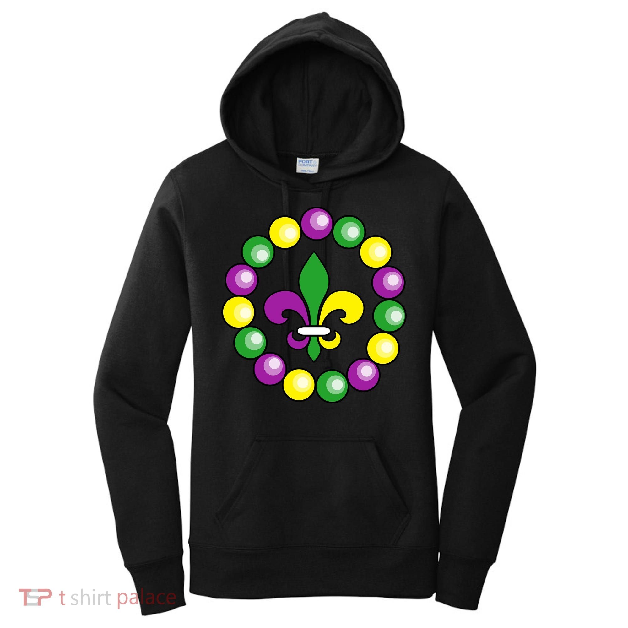 Mardi Gras Beads Women's Hoodie