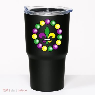 Mardi Gras Beads Tumbler
