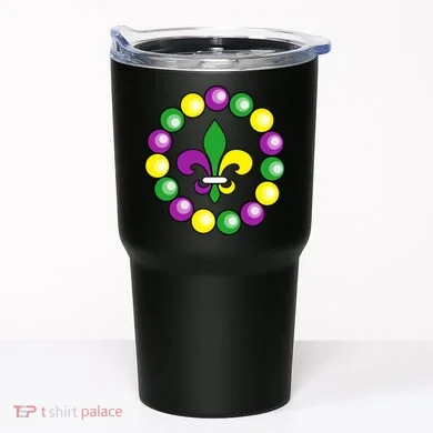 Mardi Gras Beads Tumbler