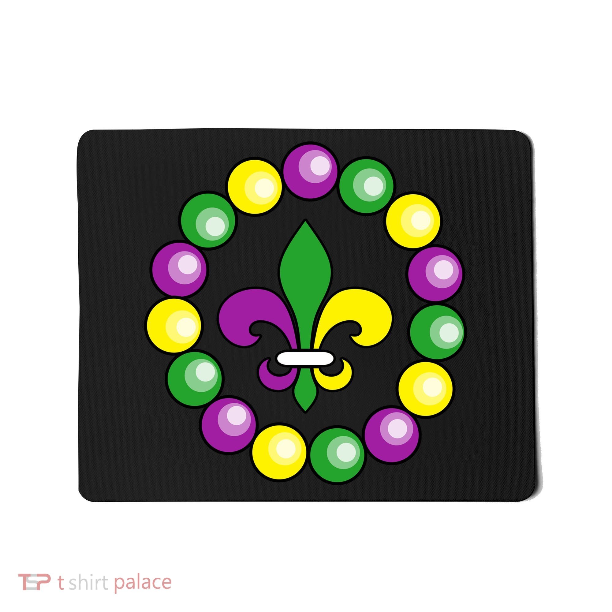 Mardi Gras Beads Mousepad