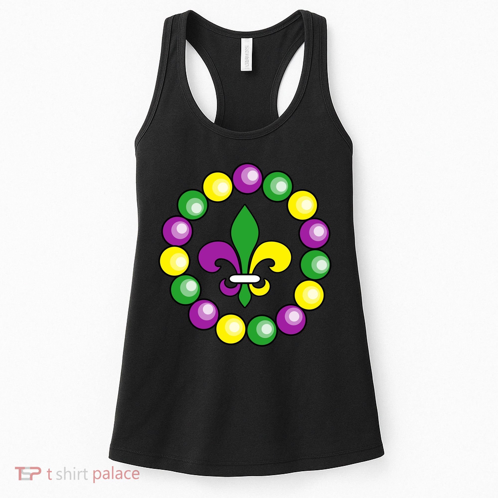 Mardi Gras Beads Women's Tank Top