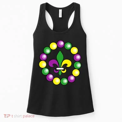 Mardi Gras Beads Women's Tank Top