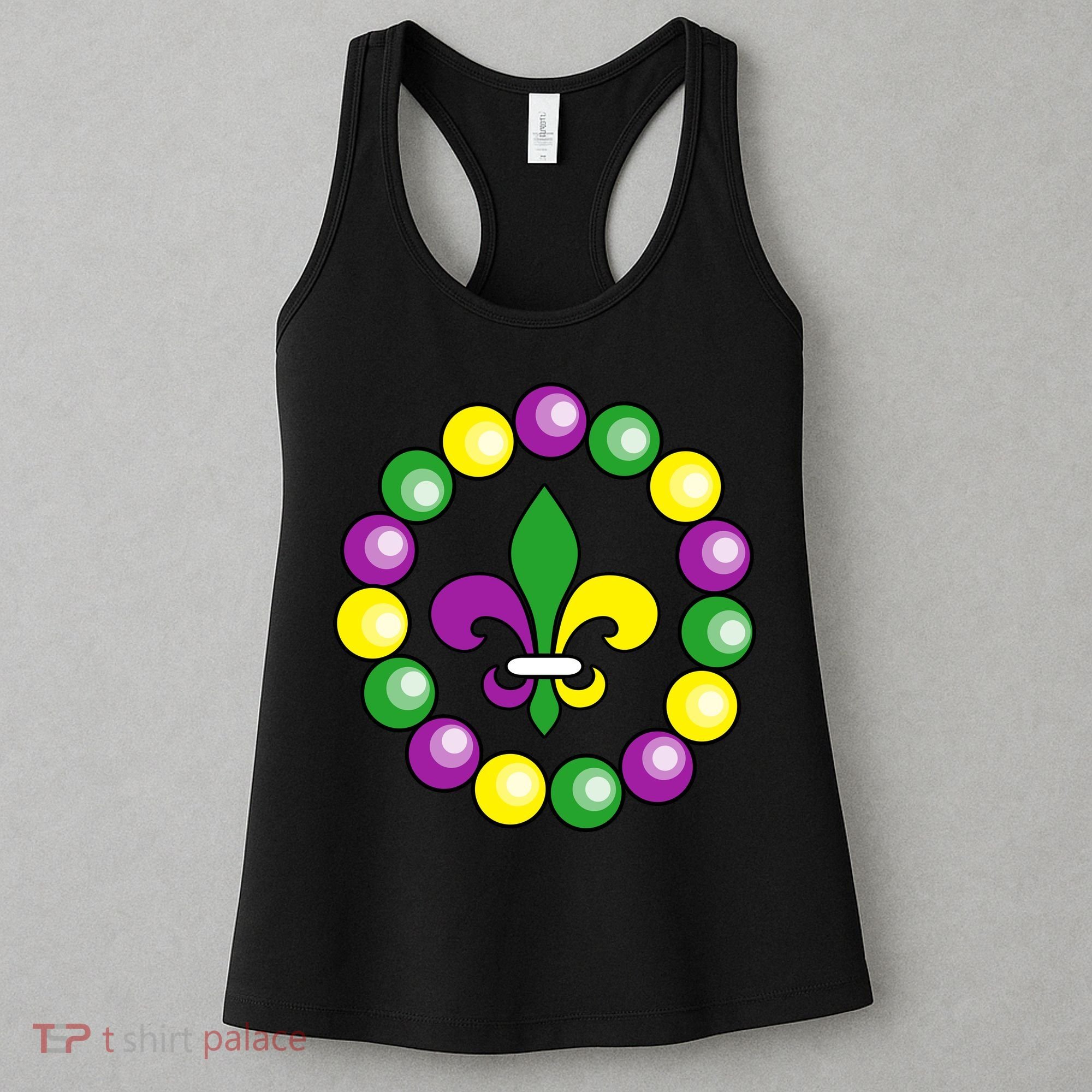 Mardi Gras Beads Women's Tank Top