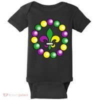 Mardi Gras Beads Baby Bodysuit thumb 0