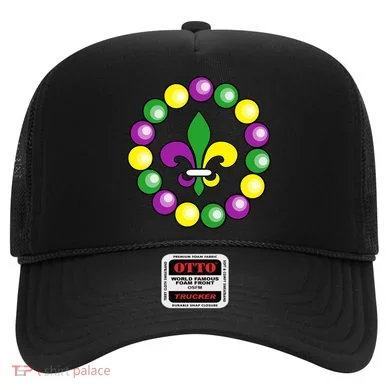 Mardi Gras Beads Hat