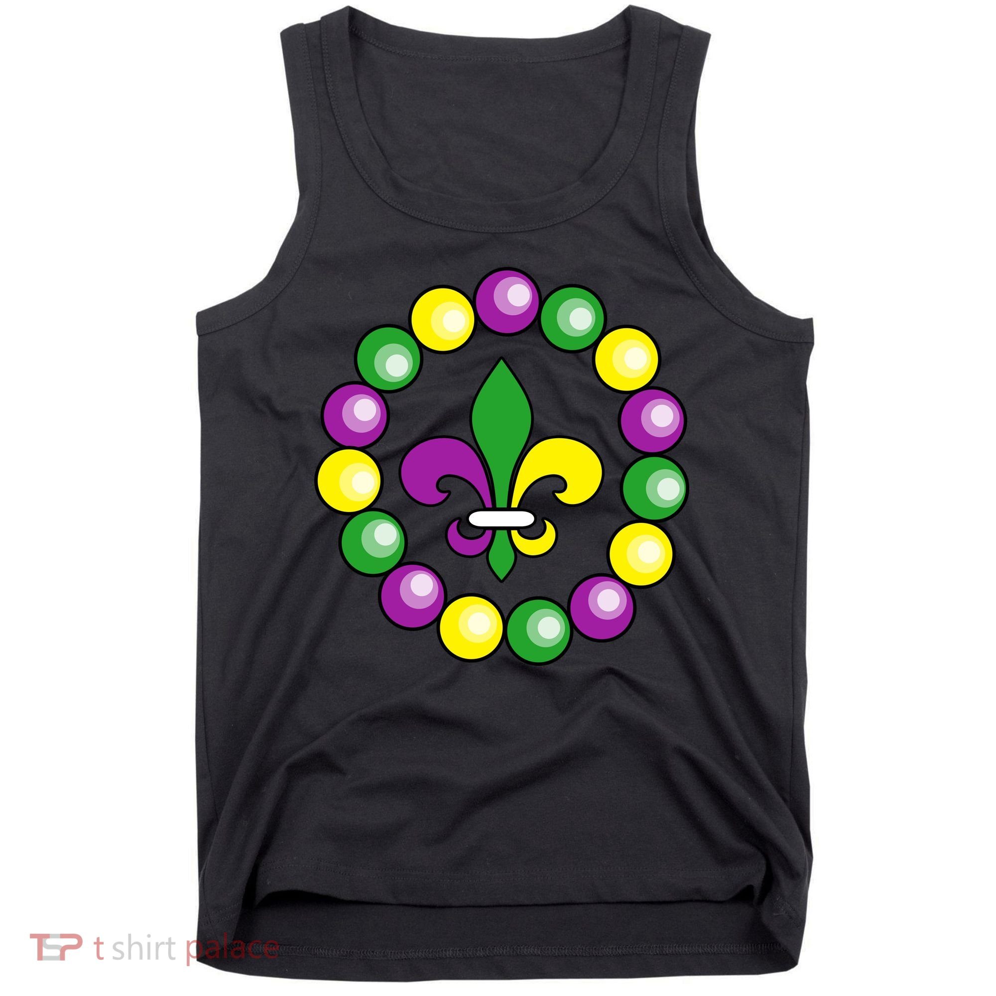 Mardi Gras Beads Tank Top