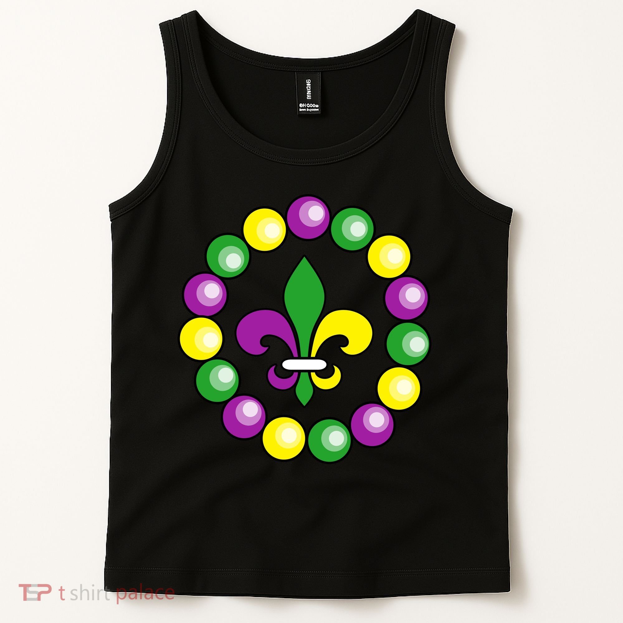 Mardi Gras Beads Tank Top