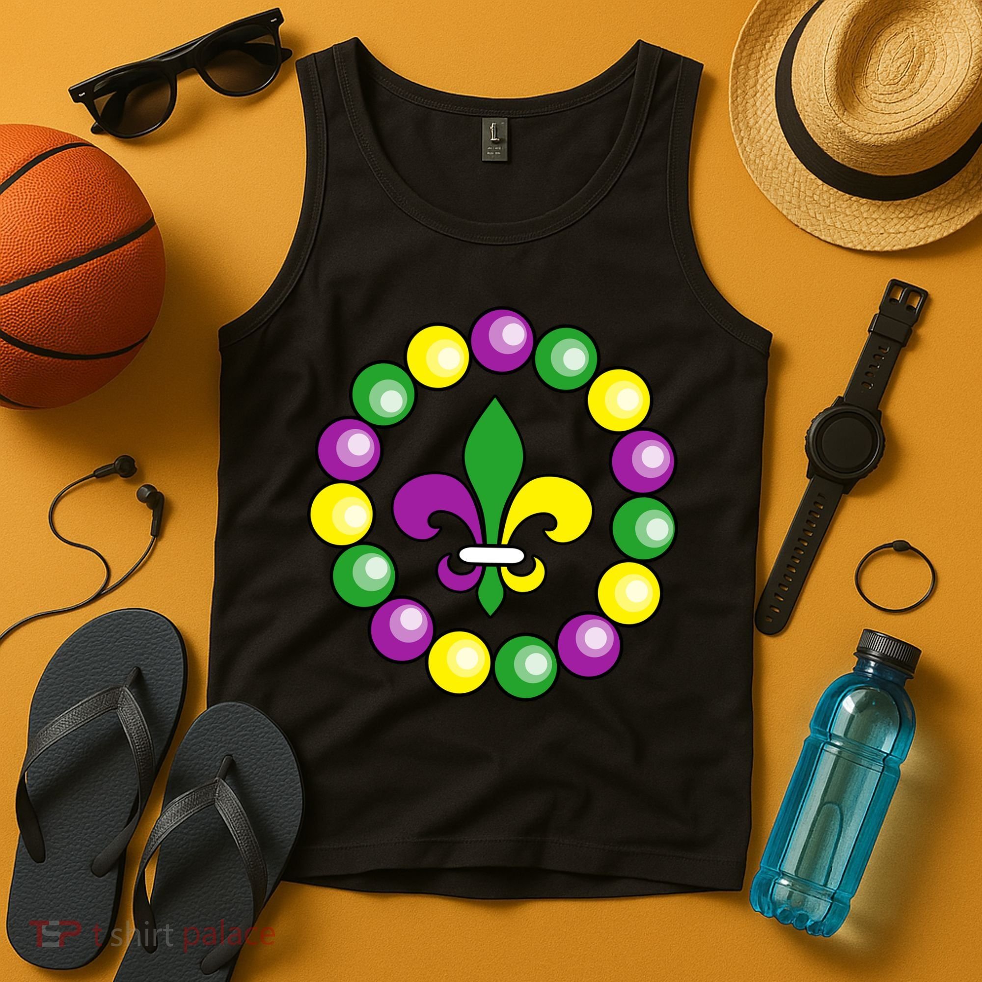 Mardi Gras Beads Tank Top