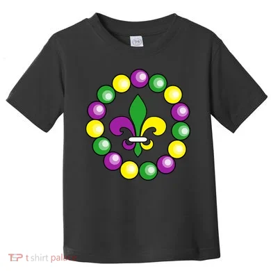 Mardi Gras Beads Toddler T-Shirt