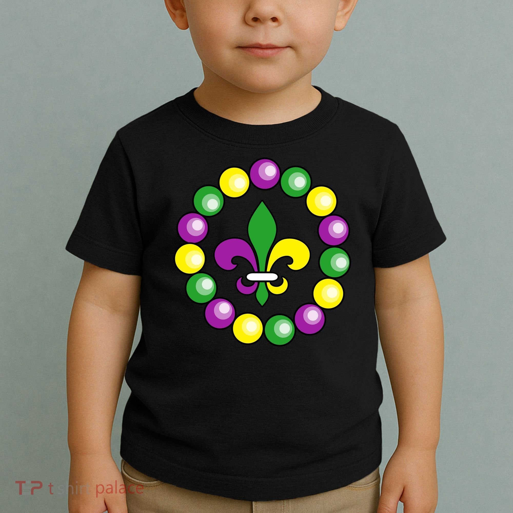 Mardi Gras Beads Toddler T-Shirt