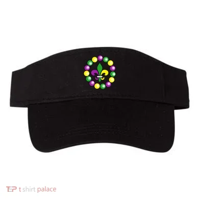 Mardi Gras Beads Visor
