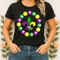 Mardi Gras Beads Women's T-Shirt thumb 2