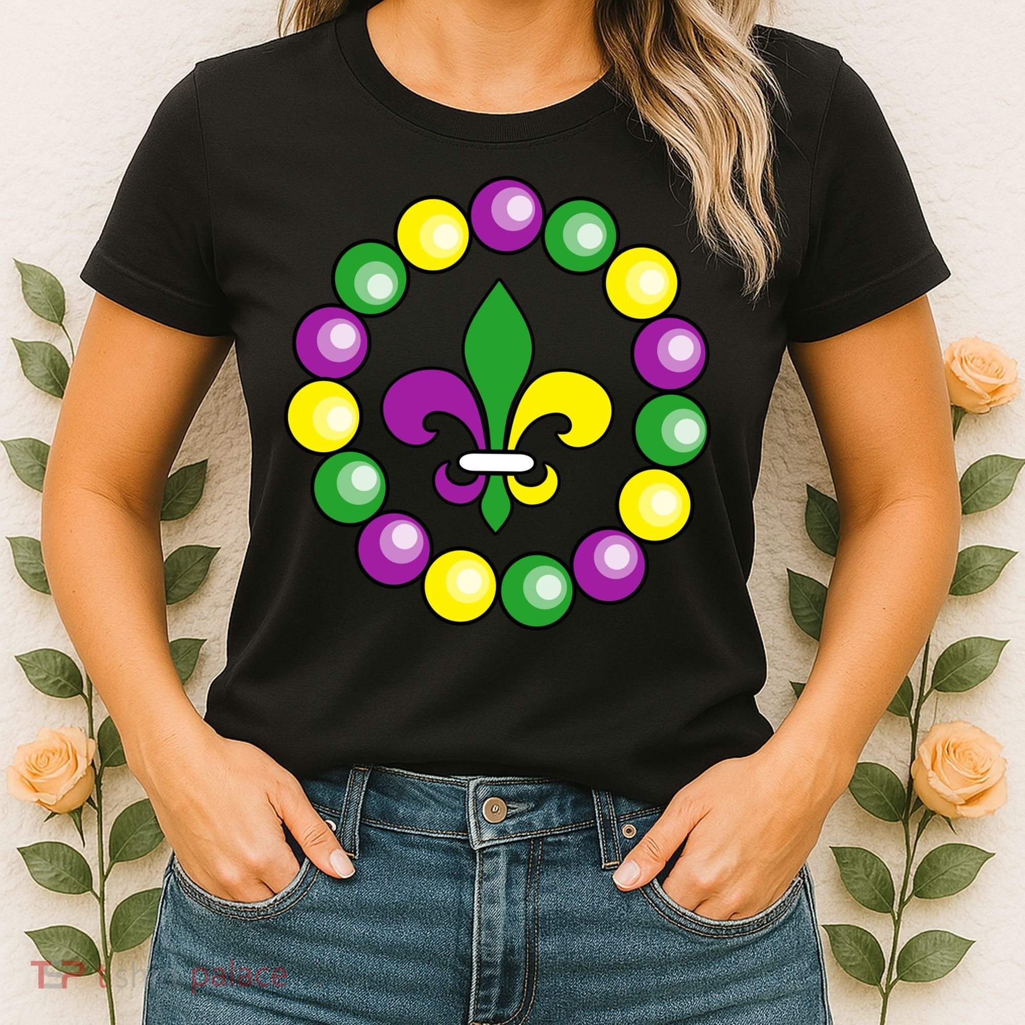 Mardi Gras Beads Women's T-Shirt