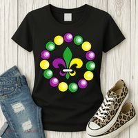 Mardi Gras Beads Women's T-Shirt thumb 3