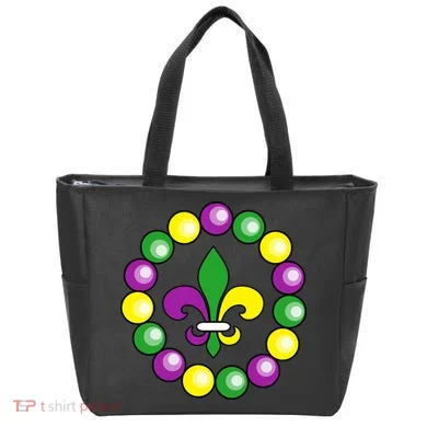 Mardi Gras Beads Tote Bag