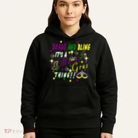 Mardi Gras Beads And Bling Celebration Hoodie thumb 5