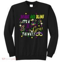 Mardi Gras Beads And Bling Celebration Sweatshirt thumb 0