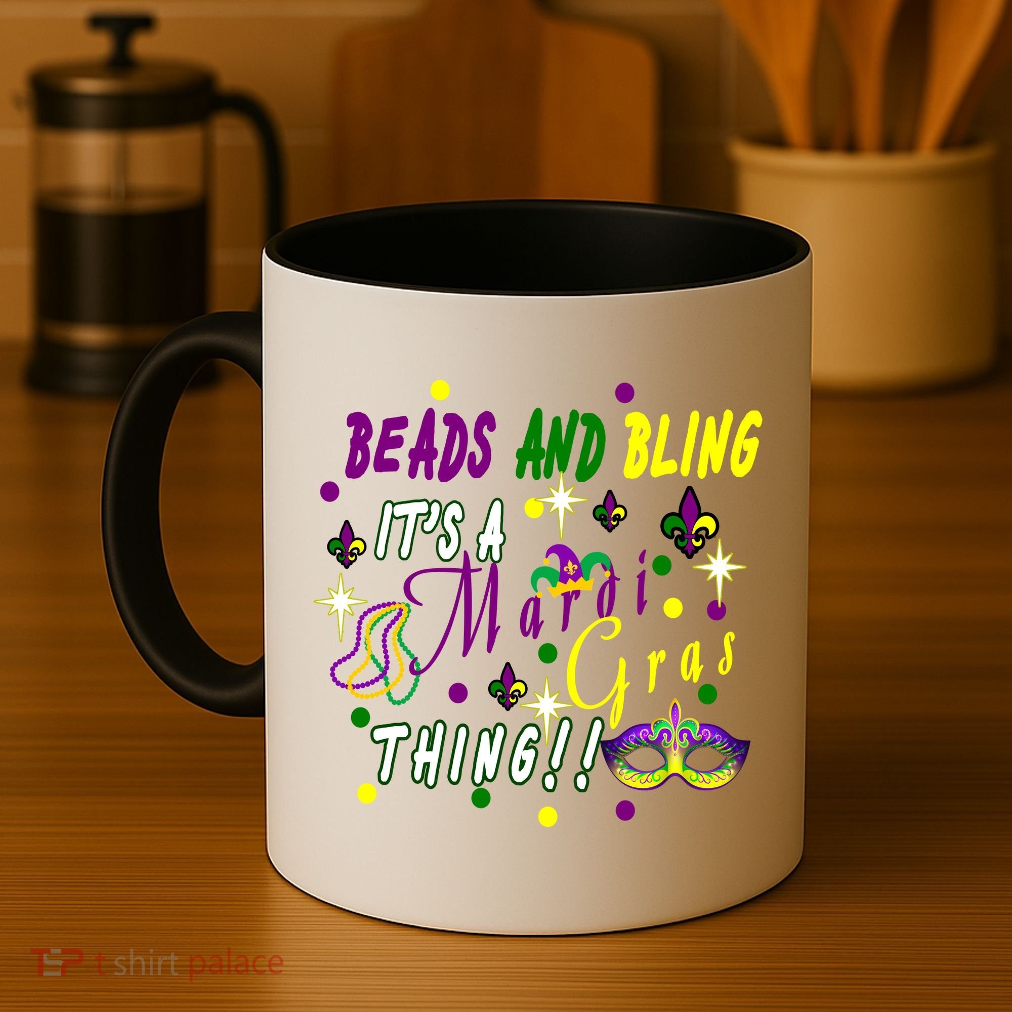 Mardi Gras Beads And Bling Celebration Coffee Mug