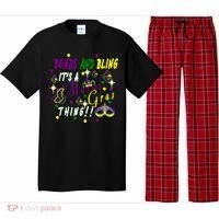 Mardi Gras Beads And Bling Celebration Pajama Set thumb 0