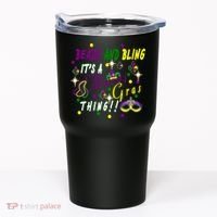 Mardi Gras Beads And Bling Celebration Tumbler thumb 0