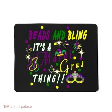 Mardi Gras Beads And Bling Celebration Mousepad