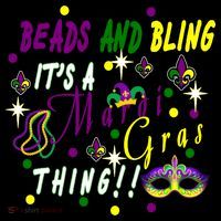 Mardi Gras Beads And Bling Celebration Baby Bodysuit thumb 2