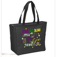 Mardi Gras Beads And Bling Celebration Tote Bag thumb 2