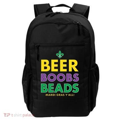 Mardi Gras Beer Boobs Beads Backpack