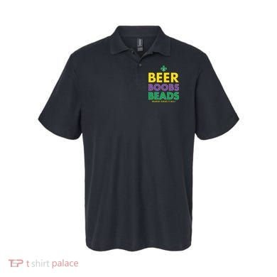 Mardi Gras Beer Boobs Beads Polo