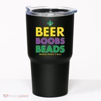 Mardi Gras Beer Boobs Beads Tumbler thumb 0