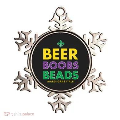 Mardi Gras Beer Boobs Beads Ornament