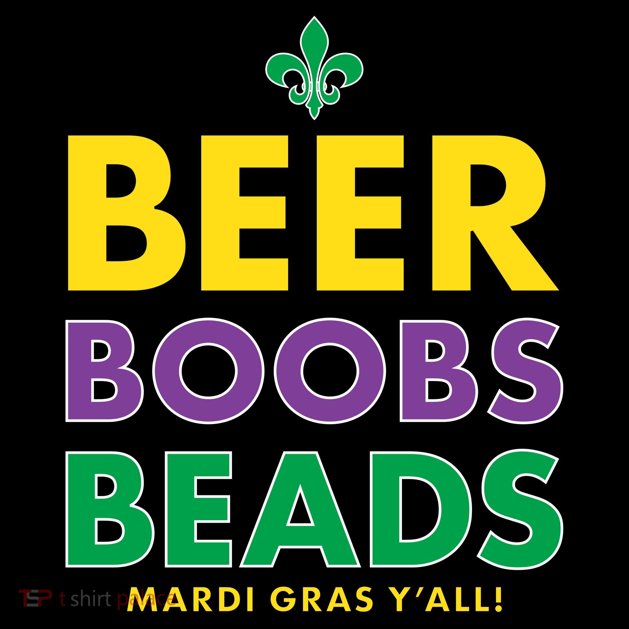 Mardi Gras Beer Boobs Beads Tote Bag