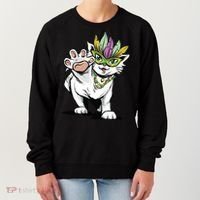 Mardi Gras Cat Women's Sweatshirt thumb 0