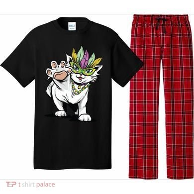 Mardi Gras Cat Pajama Set