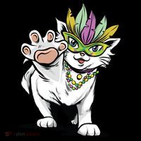 Mardi Gras Cat Tank Top thumb 6