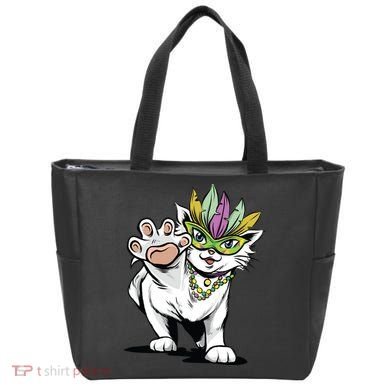 Mardi Gras Cat Tote Bag
