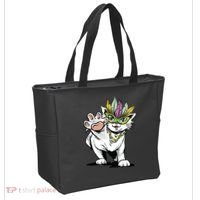 Mardi Gras Cat Tote Bag thumb 2