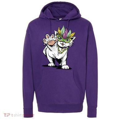 Mardi Gras Cat Hoodie