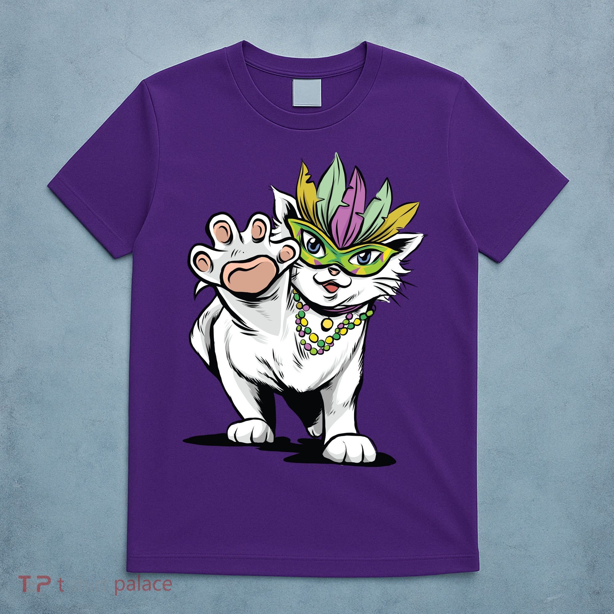 Mardi Gras Cat T-Shirt