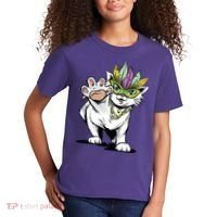Mardi Gras Cat Kids T-Shirt thumb 2