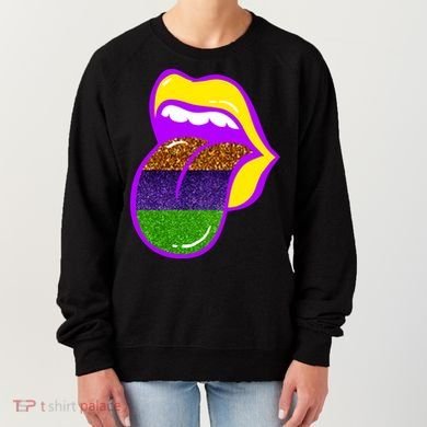 Mardi Gras Colorful Lips Women's Sweatshirt