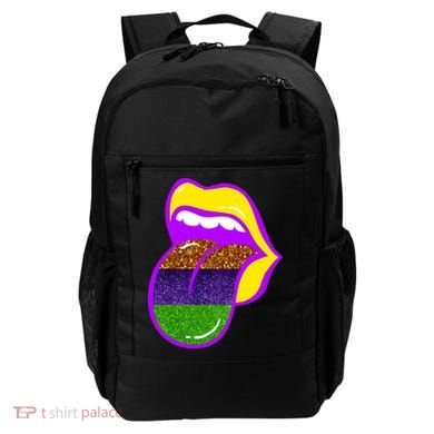 Mardi Gras Colorful Lips Backpack