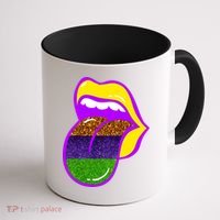 Mardi Gras Colorful Lips Coffee Mug thumb 1