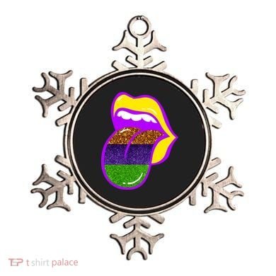 Mardi Gras Colorful Lips Ornament