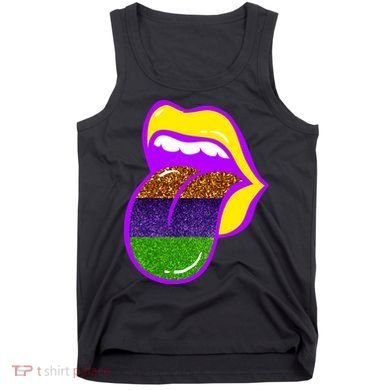 Mardi Gras Colorful Lips Tank Top