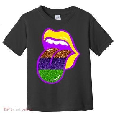 Mardi Gras Colorful Lips Toddler T-Shirt