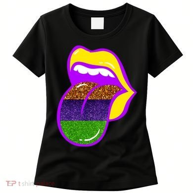 Mardi Gras Colorful Lips Women's T-Shirt