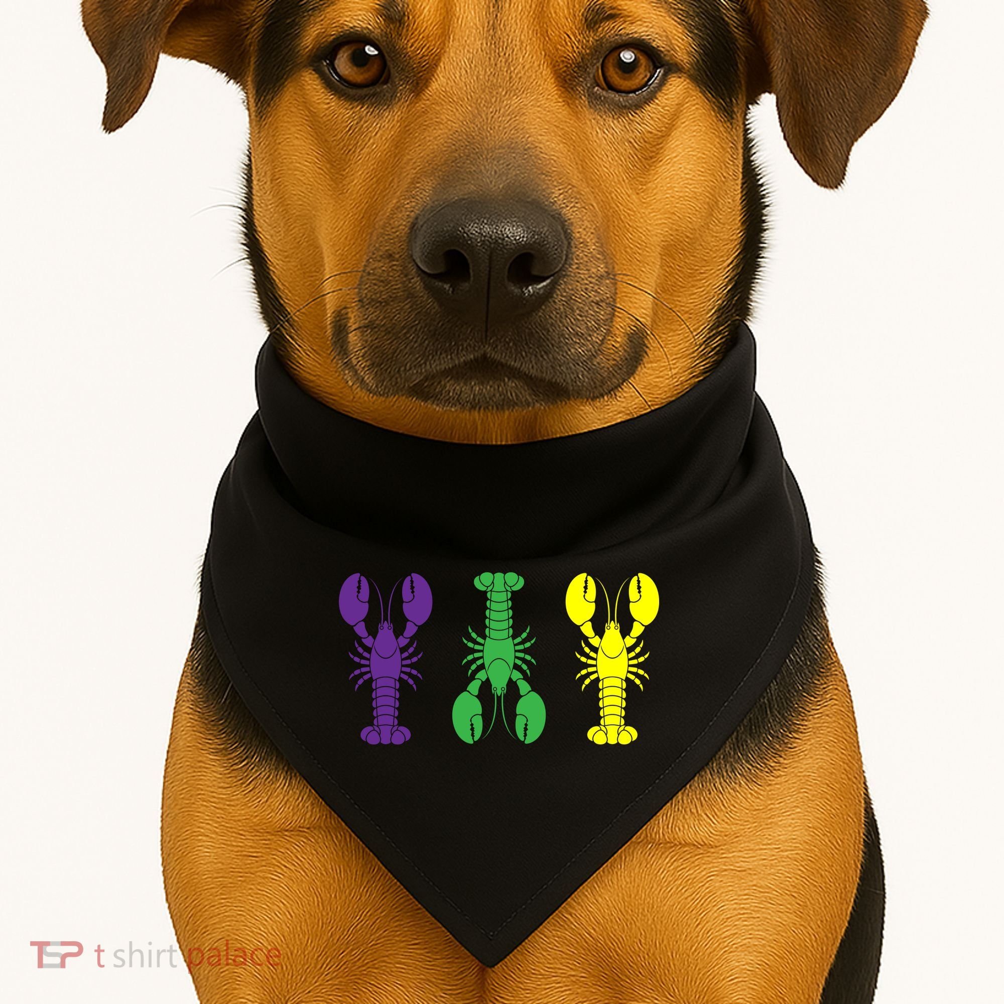Mardi Gras Craw Fish USA-Made Doggie Bandana