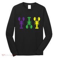 Mardi Gras Craw Fish Long Sleeve Shirt thumb 0